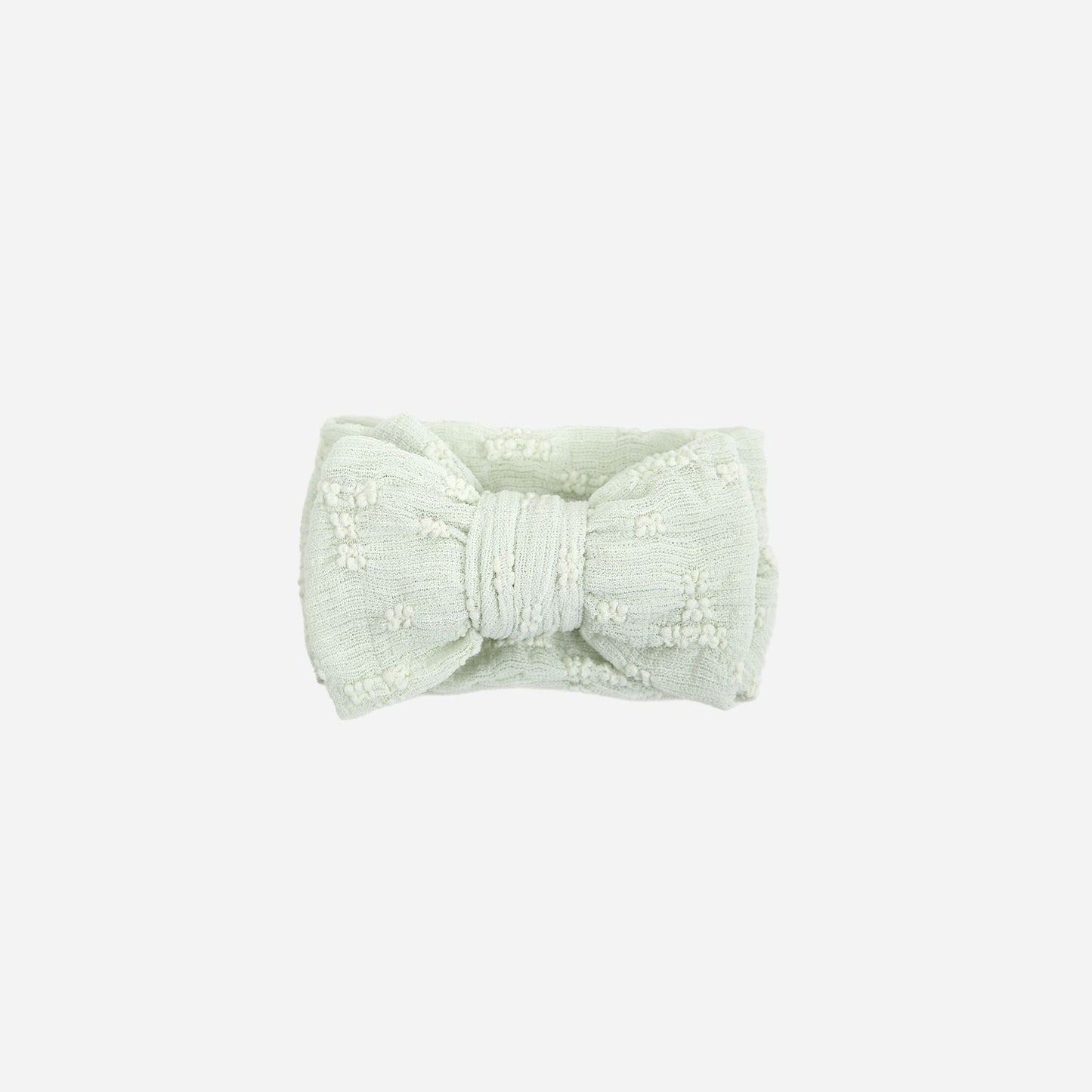 Stirnband Blümchen/Knospen mint