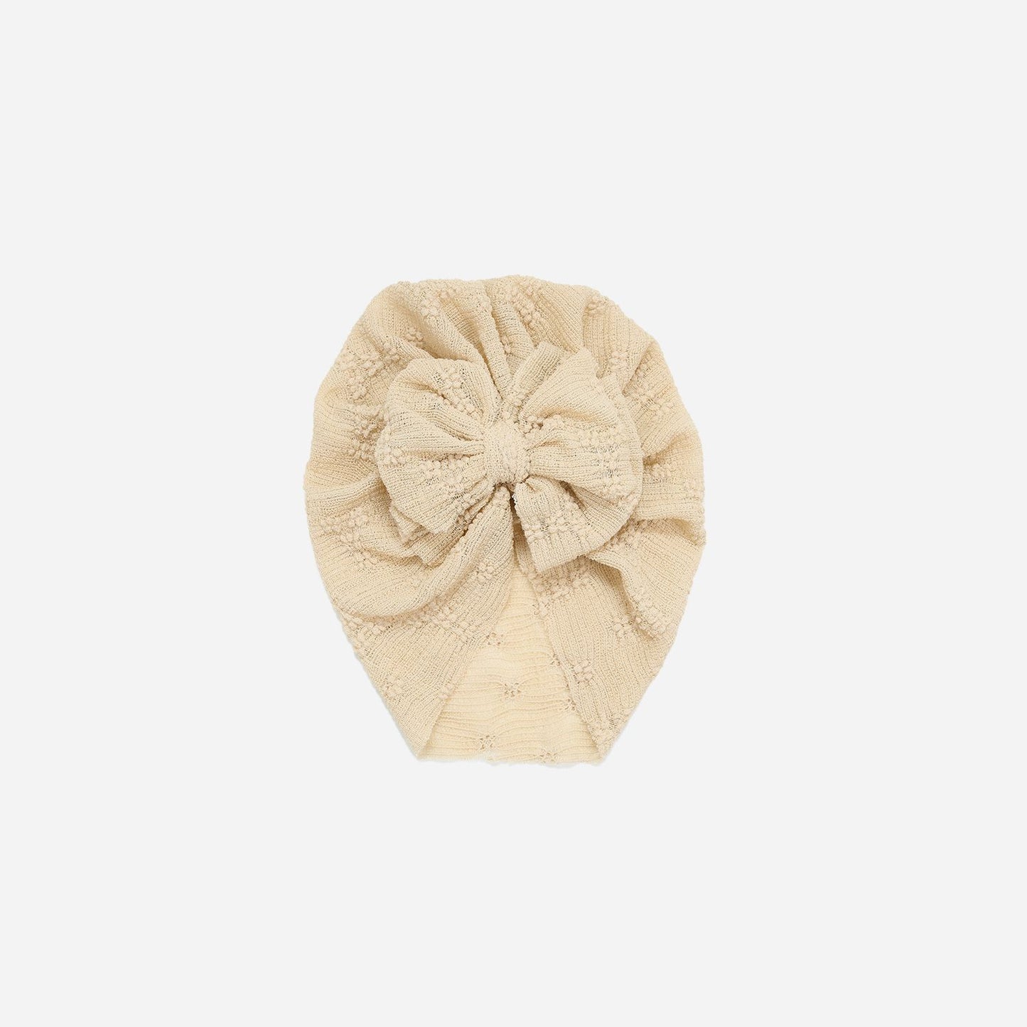 Turban Blümchen/Knospen beige