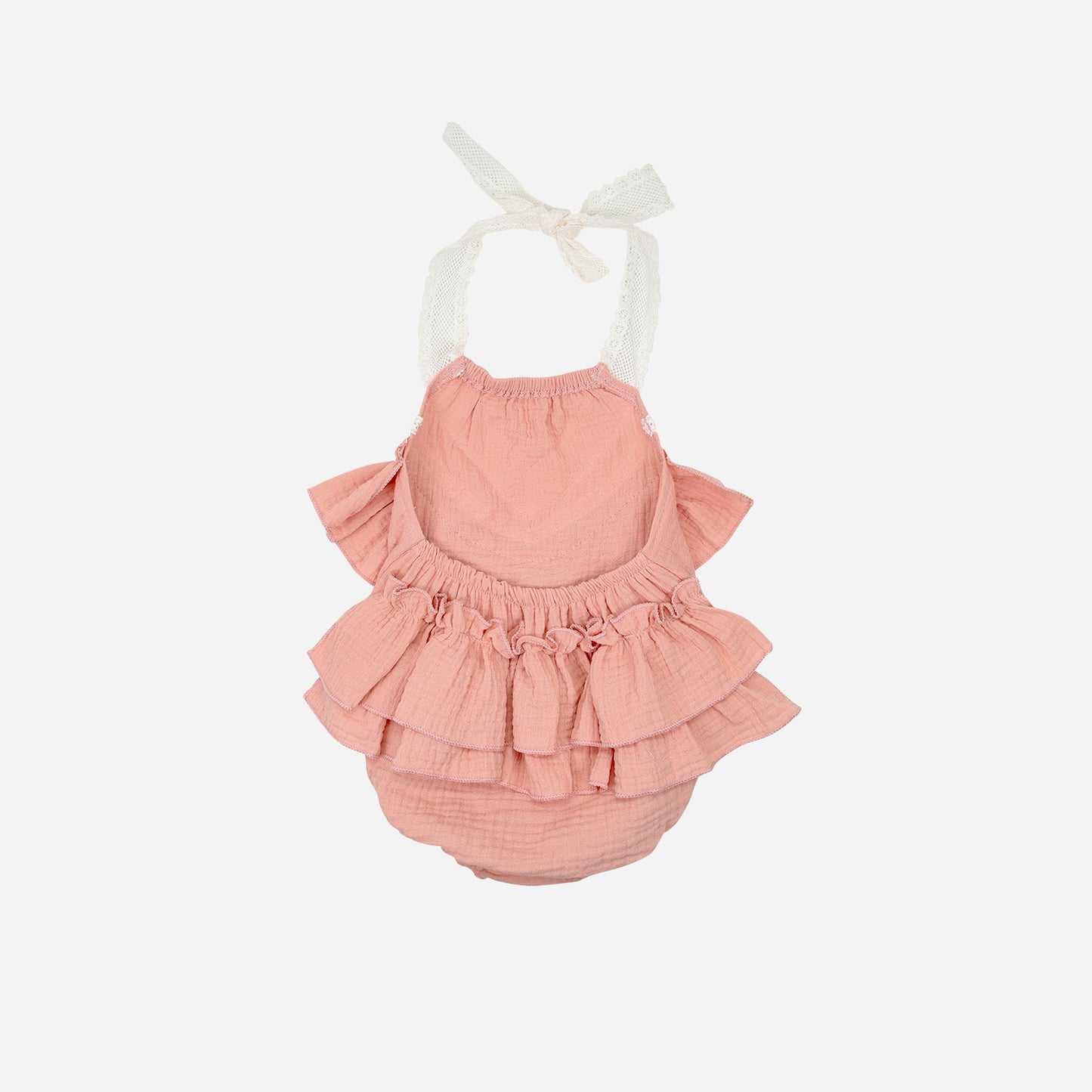 Musselinromper Spitze+Volants