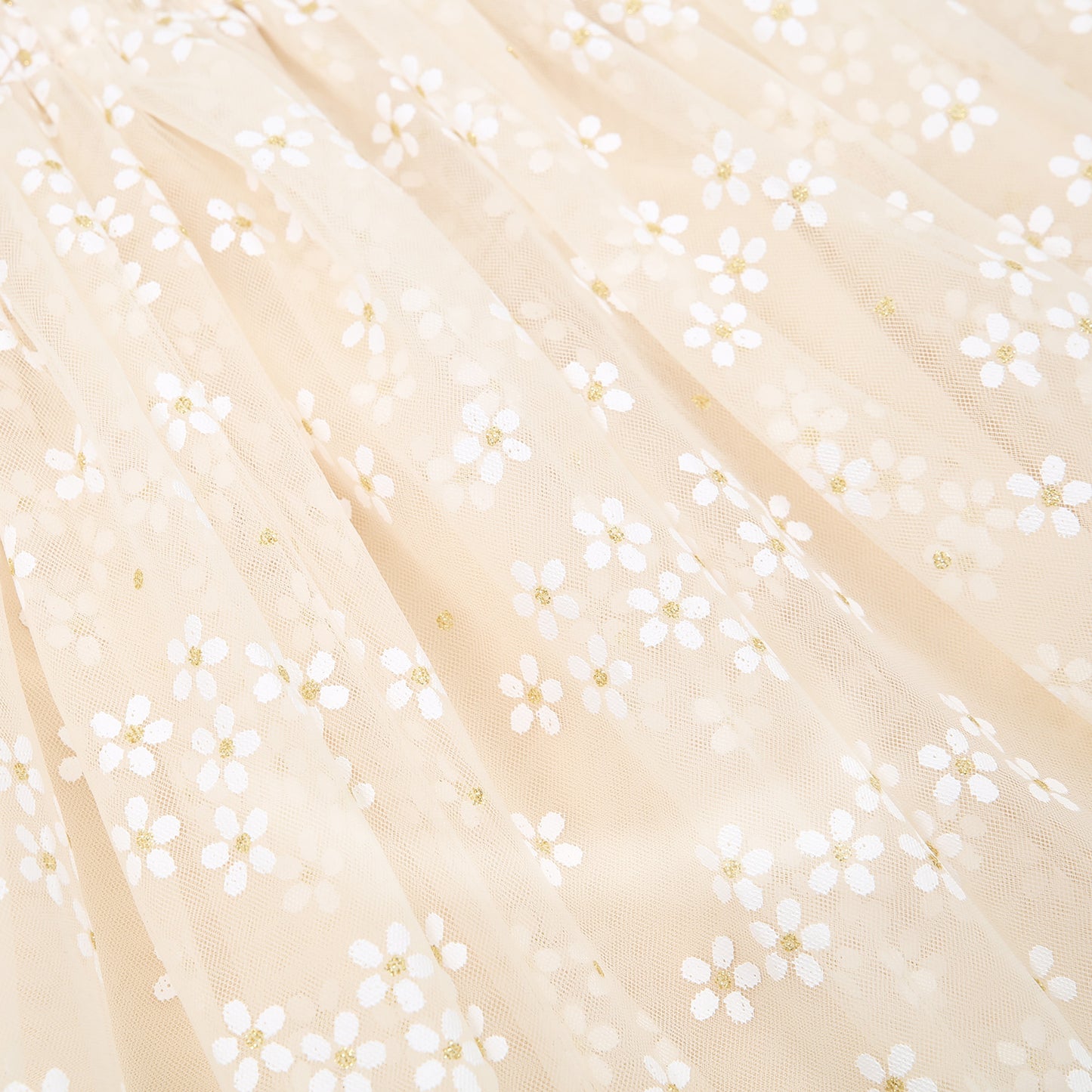 Tüllkleid+Haarschleife Daisy creme