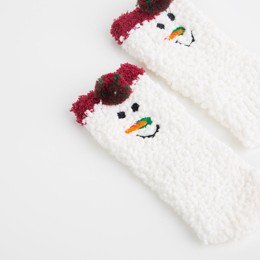 Kuschelsocken Schneemann