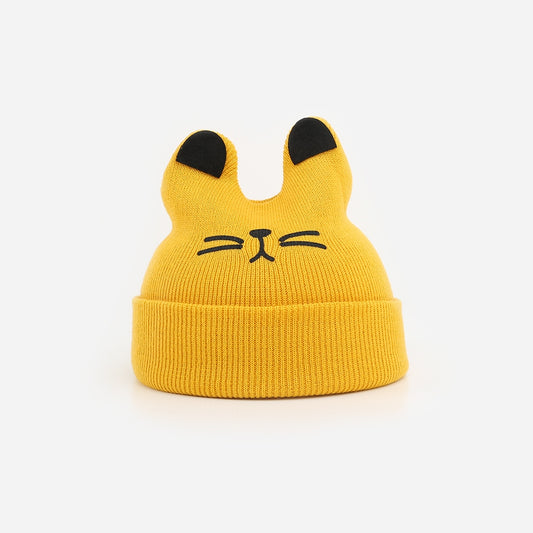 Mütze Kitty gelb